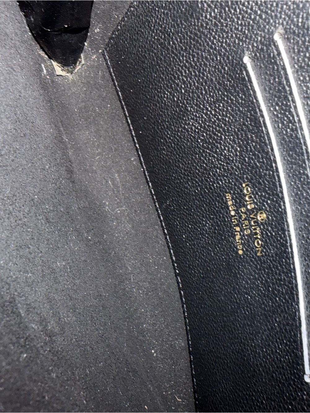 NotLouisVuitton Black Monogram Embossed Pochette 6.5" x 9" - Picture 7 of 7